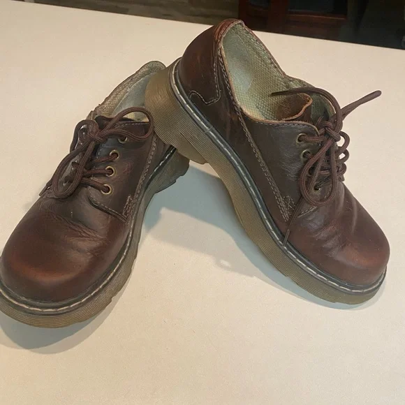 DR. MARTENS DOCS SIGMA LEATHER SHOE RARE CHUNKY SZ 39 US 8 L  GUC - Picture 10 of 16